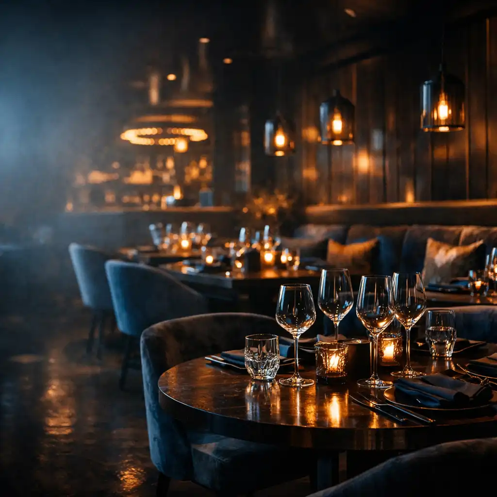 Luksusowe wnętrze restauracji